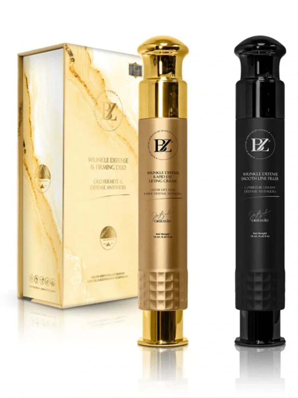 Below Zero wrinkle defense & firming duo brand new in package
